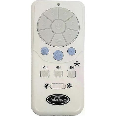 Télécommande pour ventilateurs de plafond avec éclairage intégré, compatible avec les modèles Harbor Breeze A25-TX012 et A25-TX025.