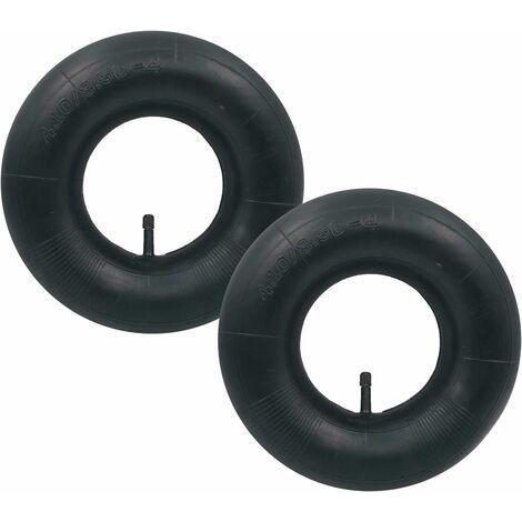 2 camere d'aria 4.10/3.50-4 per pneumatici con valvola TR-13 diritta, per carrelli portadocumenti, carrelli, carrelli a mano, carrelli da giardino e tosaerba (1/4)