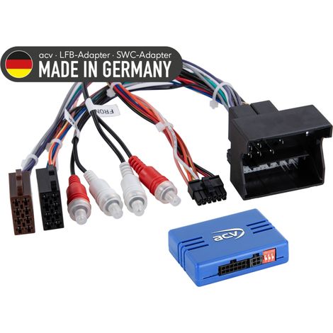 Adattatore per volante per veicoli Audi Seat Exeo, connettore RCA Quadlock a 40 pin.
