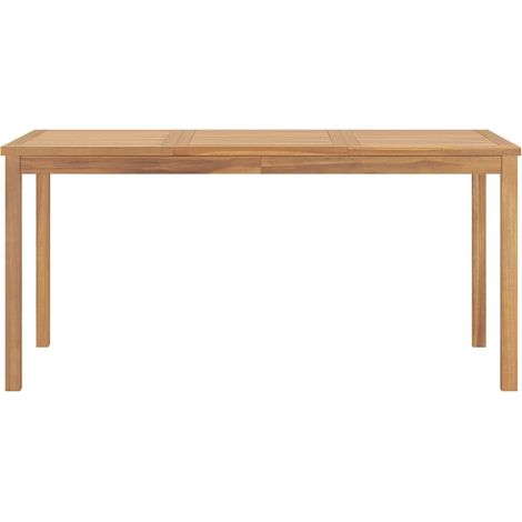 Maison Exclusive - Tavolo da Pranzo da Giardino 160x80x77 cm in Massello di Teak (1/5)