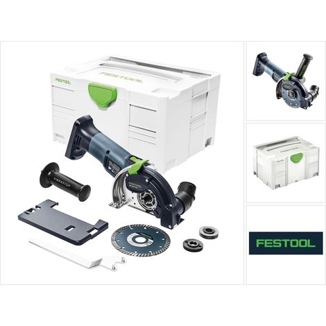 Festool – Meuleuse sans fil 18V 125mm – Moteur Brushless – Coupe précise sans poussière – Pour matériaux minéraux – Coffret de transport (1/5)