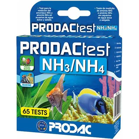 Kit test acuario Prodac nh3/nh4 fácil de usar reactivos incluidos