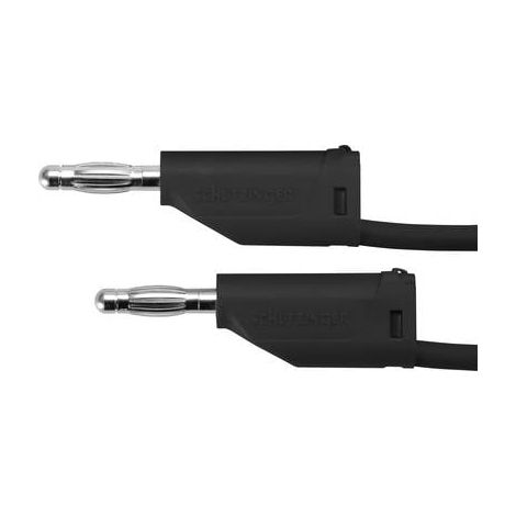 Schützinger MFK 15 / 1 / 100 / SW Cordon de mesure mâle 4 mm mâle 4 mm noir 1 pc(s)