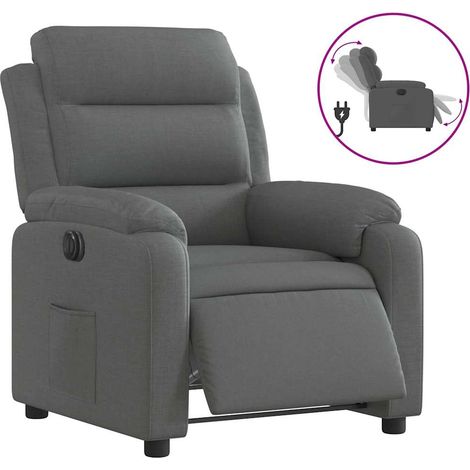 Maison Exclusive - Relaxsessel Elektrisch Dunkelgrau Stoff