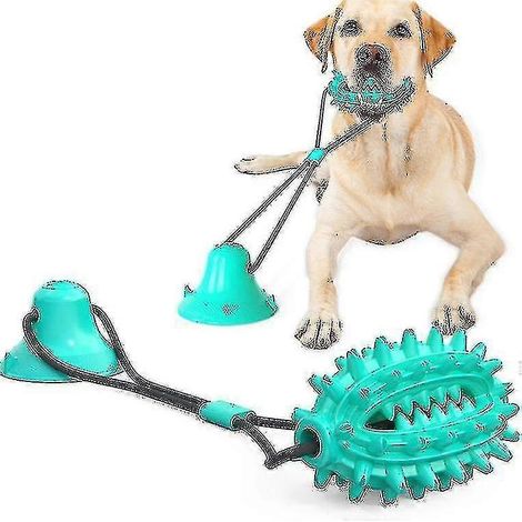 Balle à mâcher en corde avec ventouse pour chien, jouet à mâcher pour chiens à mâchoires puissantes A