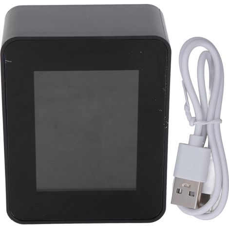 Détecteur de dioxyde de carbone noir LCD TVOC HCHO Température Humidité Qualité de l'air (1/5)