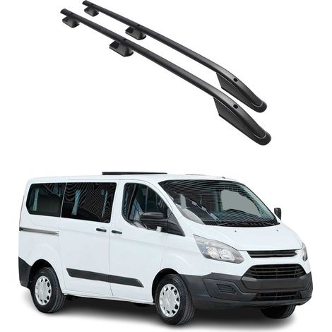 OMAC Barres de Toit longitudinales pour Ford Transit Tourneo Custom 2012-22 L1 Noir (1/5)