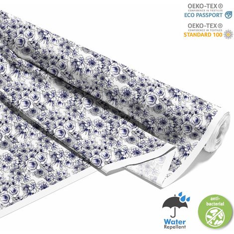 Outdoor dekostoffe oxford - Motiv Skizzierte Blumen (1/5)