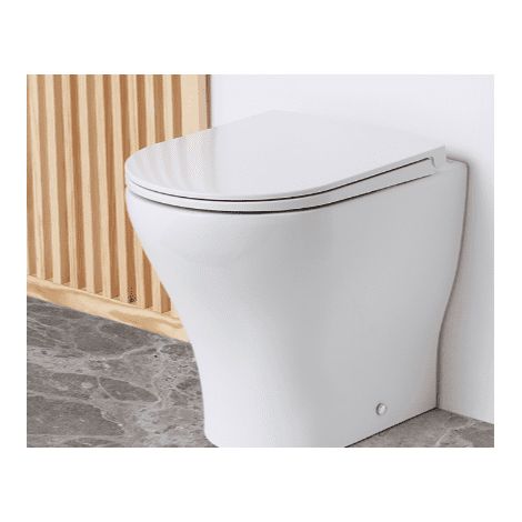 Vaso scarico universale filomuro linea zero senza brida e senza coprivaso
