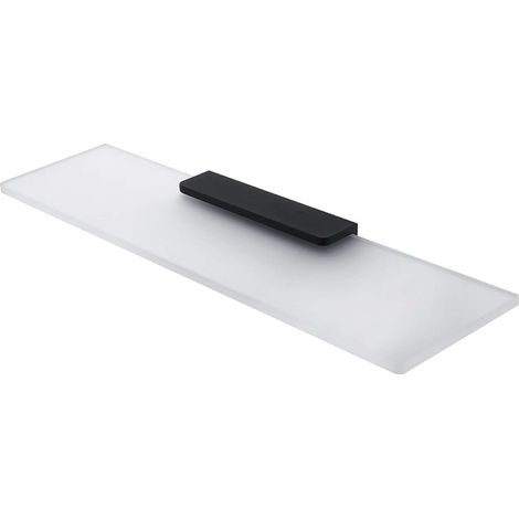 Nimco Maya - Ablage, 50 cm, Milchglas/Schwarz matt MAC 29091B-50-90