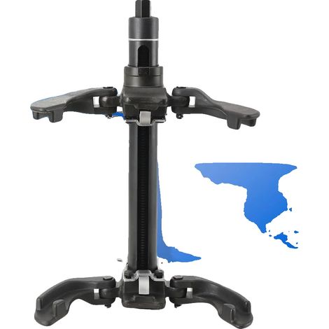 Federkompressor-Werkzeug, Tragfähigkeit 2300 kg, Einstellbereich 100-265 mm, Robustes Stahlmaterial, Geeignet für Motorräder und Autos, Geschützte (1/5)
