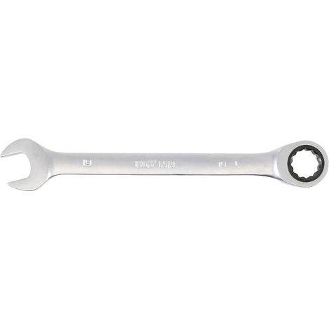 Clé Mixte à Cliquet 19 mm - Acier, Ergonomique et Pratique, Zones Difficiles - D-Work