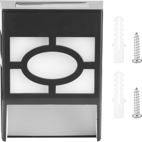 Applique murale solaire rétro de style rétro, résistante à la pluie, à LED multicolores, pour jardin et cour.