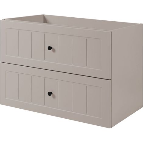 Meuble sous vasque de style classique, cachemire, 80 x 57 x 46 cm (1/4)