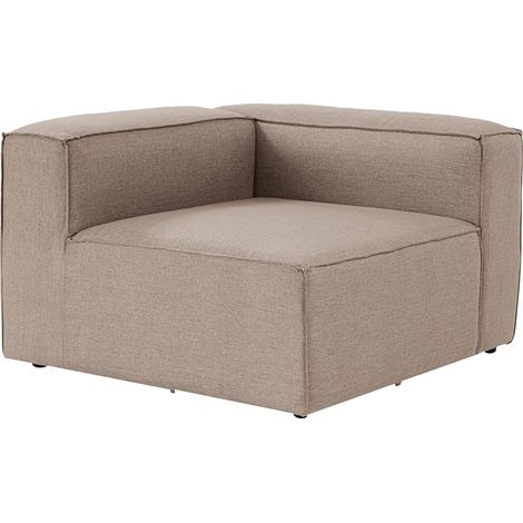 Módulo esquinero derecho para sofá modular en lino Fora 1R - Beige (1/5)