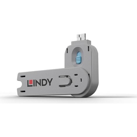 LINDY Lindy Schlüssel für USB Port Schloss blau (40622)