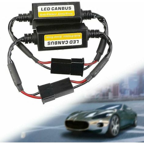resistencias de advertencia LED H7 para faros delanteros CANbus sin errores, decodificador antiparpadeo (Reino Unido) (1/5)