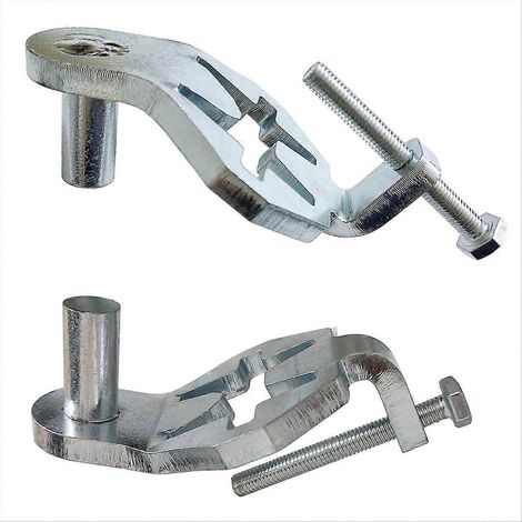 Goupilles de charnière en T pour portail, 16 mm (5/8 pouce), lot de 2, supports de portail métalliques pour clôtures agricoles et de jardin. (1/5)
