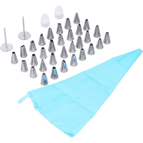 Embouts à Pâtisserie en Acier Inoxydable Alimentaire 32 Pièces pour Décoration Cupcakes Réutilisables Kit DIY (1/5)