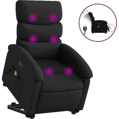 Maison Exclusive - Sillón de masaje elevable eléctrico cuero sint