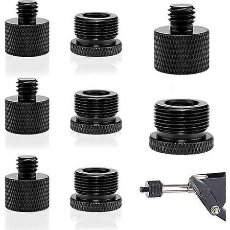 Set mit 8 Mikrofonstativadaptern, 3/8"-auf-5/8"-Adapter für Kameragewinde und Monitormikrofonstativ (1/5)