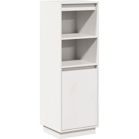 Credenza buffet cassettiera mobile contenitore organizer cucina soggiorno soggiorno alto 37 x 34 x 110 cm legno massello di pino bianco 020032441