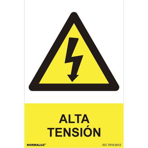 Panneau Danger Haute Tension Espagnol Signalisation De Sécurité électrique En Espagnol - Normaluz (1/3)