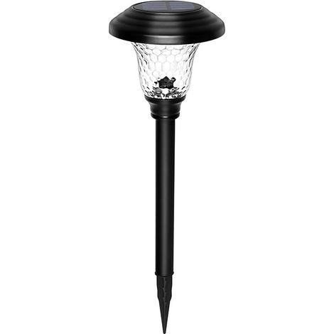 1 Stück Solarleuchten für den Außenbereich, Gartenleuchte mit Farbwechsel und warmweißer Solarleuchte für den Außenbereich, rostfreie Solarlampe