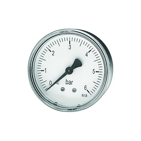 Watts Rohrfedermanometer axial MDA d= 63mm, 1/4 , 0-6 bar