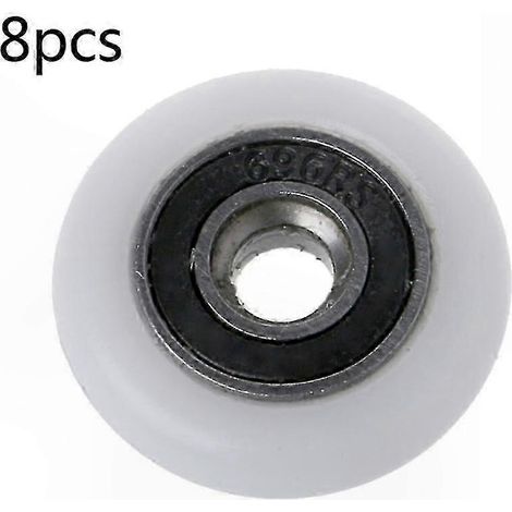 Lot de 8 roulements à billes pour portes coulissantes, diamètres 18,5-27 mm (1/5)