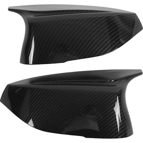 2 pièces coques de rétroviseurs carbone style remplacement pour Infiniti Q50 Q50S 2014‑2019, accessoires auto fibre de carbone, rétroviseurs extérieurs. (1/4)