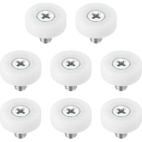 Lot de 8 25mm roulettes de tiroir en plastique POM pour meubles - Pièces de rechange (25mm) (1/5)