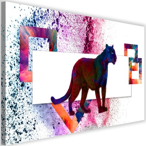 Tableau sur toile Panthère animaux 60x40 (1/5)