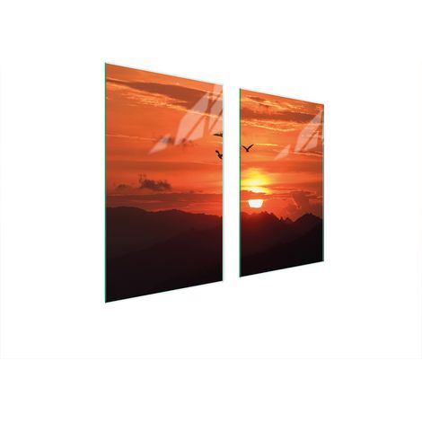 PLAQUE DE PROTECTION EN VERRE POUR POÊLE 75x52 SUN (1/5)