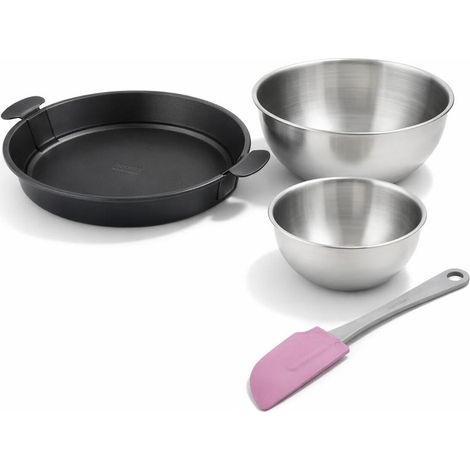 Set de 4 ustensiles de pâtisserie moule à gâteaux bol et spatule Black mettallic Black mettallic Zenker Black mettallic (1/5)