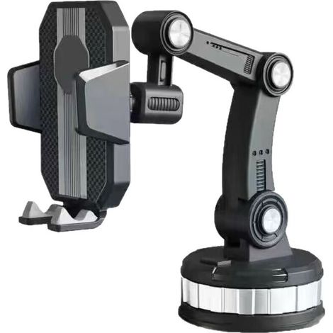Support de téléphone de voiture à ventouse 2026 - Support universel pour navigation et téléphone de voiture