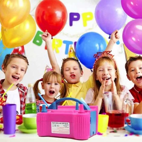 Gonfleur électrique - - Kit de gonflage de ballons - 600W - Portable - 2 buses (1/4)