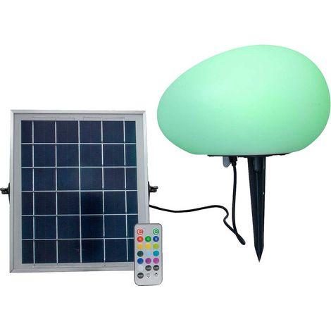 Lampada da giardino a led rgb+4000k per esterno con pannello solare luce decorativa multicolor (1/5)