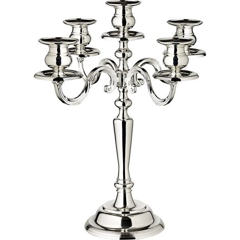 Chandelier Regina, 5 Branches (H 37 cm), argenté (1/5)