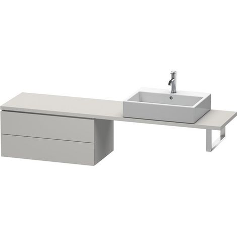 Consolle bassa L-CUBE 820x477x400mm cemento