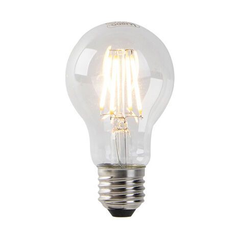 LUEDD Lot de 5 Ampoule LED E27 à intensité variable, verre transparent, 4W, 320lm, 2200K (1/4)