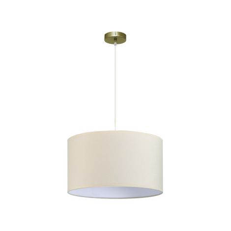 Dori Anhänger 1xe27 Leder/beige Regx45x45 Cm