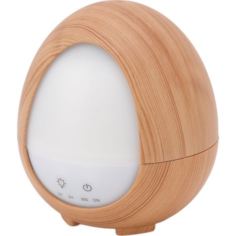Humidificateur de bureau 200 ml, LED couleur, aide au sommeil, arrêt automatique, silencieux (35 dB), diffuseur d'aromathérapie pour chambre et bureau, prise 100-240 V (Royaume-Uni). (1/5)