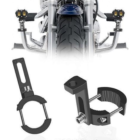 Support de fixation pour phare antibrouillard de moto, support de fourche, fixation pour tige de renfort, support de fixation pour phare de moto (1/4)