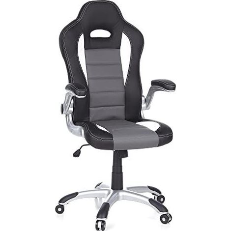 Siège gaming / Siège de bureau GAME SPORT, noir / gris hjh OFFICE