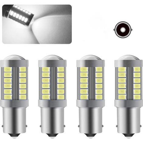4 X 1156 P21W LED Ampoule Blanc Super Brillant 5630 33 SMD Feu de Recul Stationnement Position Arrière Antibrouillard Arrière Ampoule (1/5)