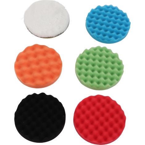 Kit d'éponges de polissage 7 pouces, grand format, pour le lavage, le nettoyage et le dépoussiérage des jantes de voitures et camions. (1/5)