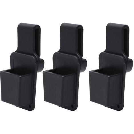 Lot de 3 crochets de ceinture ABS rangement clés outils portables polyvalents suspendus (1/5)