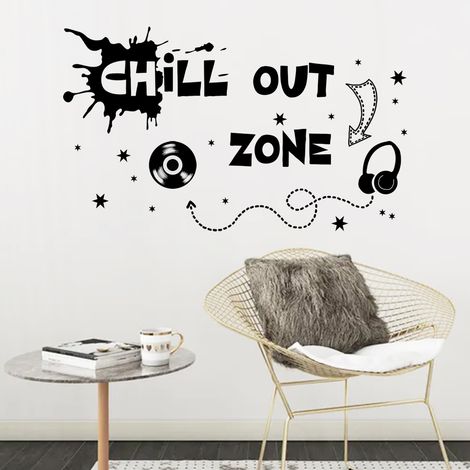 Wandtattoos für Teenager (30x60 cm)  Dekorative Aufkleber mit Zitat