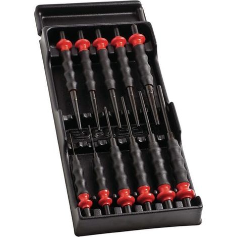 Facom – Module de rangement pour servante – Chasse-clous et chasse-goupilles – 11 outils – Plateau en plastique thermoformé – Dimensions 418 x 188 mm